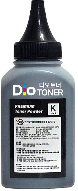 토너 리필 파우더 토너 가루 파우더 삼성 무한레이저프린터 호환 무한컬러레이저복합기 자가충전, 1개, 검정 (K)