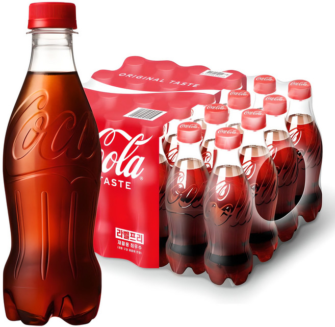 코카콜라 오리지널 무라벨, 370ml, 24개