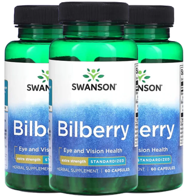 스완슨 빌베리 60캡슐, 3개, 60정 - 쿠팡