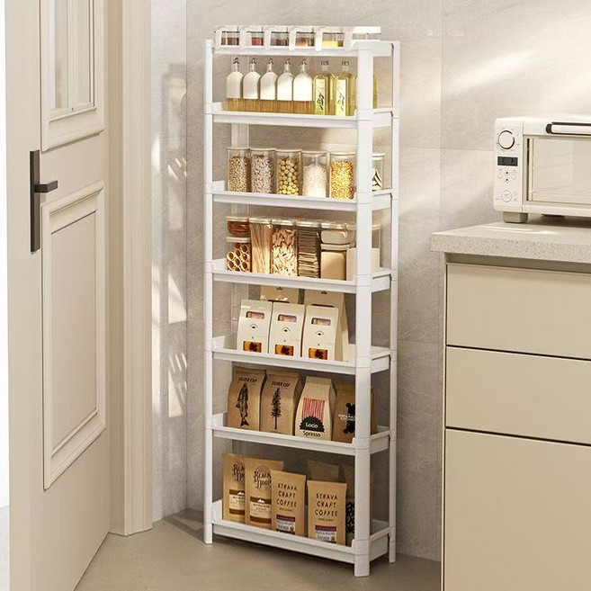 문뒤 공간활용 주방 욕실 틈새 선반 수납장, WHITE
