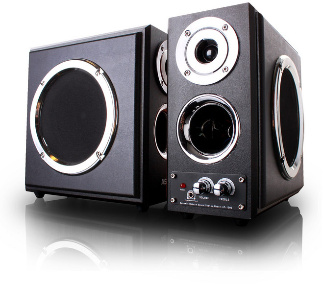 ASHTON AT-1000 앰프내장형스피커 애쉬톤 PC스피커 컴퓨터스피커 2채널스피커, BLACK, AT-1000 BLACK