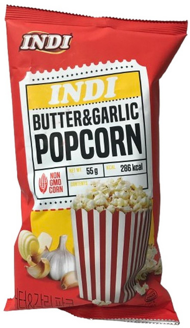 INDI 버터갈릭 팝콘, 14개, 55g