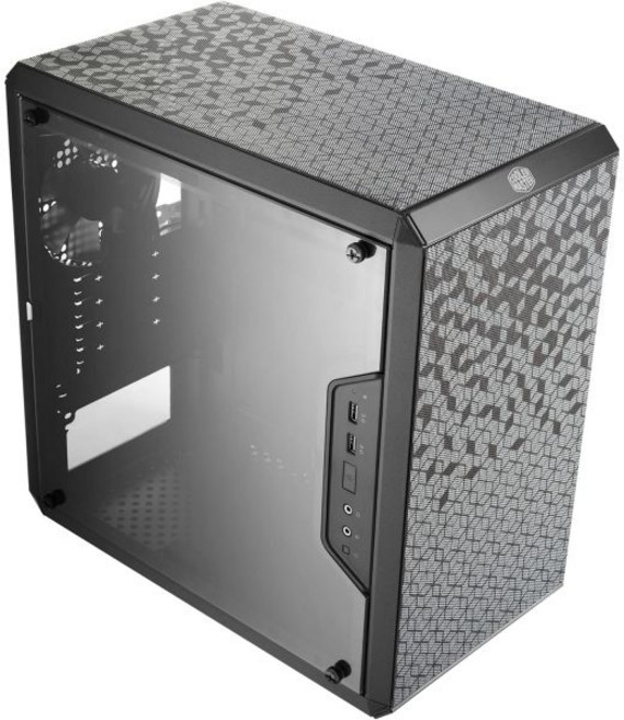 쿨러 마스터박스 Q300L 마이크로 ATX 타워 마그네틱 디자인 먼지 필터 투명 아크릴 사이드 패널 조절식 IO 완전 통풍 공기량 블랙 MCBQ300LKANNS00