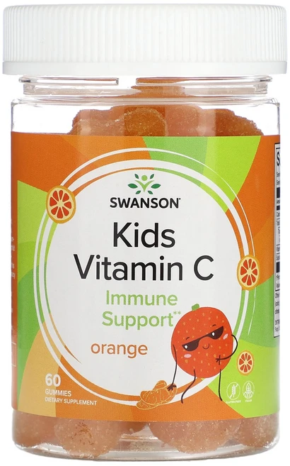 헁복하고 건강하세요 Swanson 어린이용 비타민C 오렌지 맛 구미젤리 60개 늘 챙기셔야합니다, Swanson어린이용비타민C오렌지맛구미젤리60개 - 쿠팡