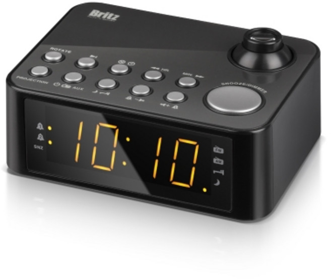 [브리츠 공식 대리점] BA-GY10 무소음 탁상시계 라디오