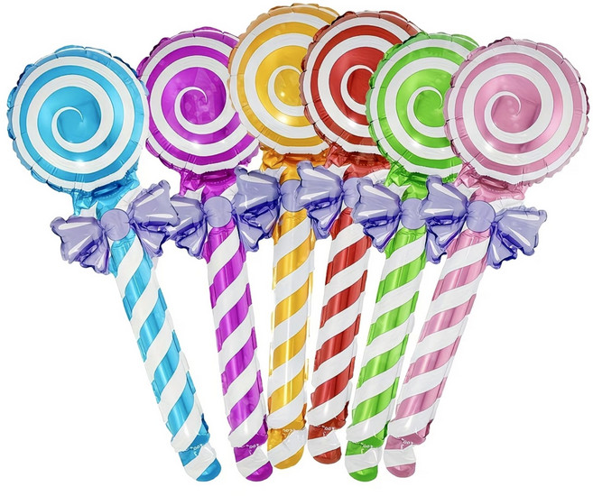 메무모 스틱풍선 세트 생일 졸업 학예회 이벤트 파티용품, 1세트, 롤리팝