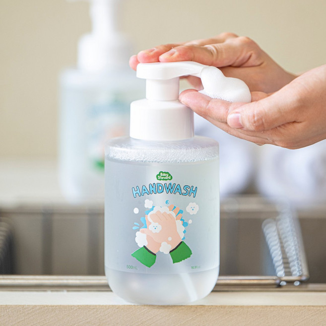 베이비스탠다드 아기 핸드워시 거품형 유아 손세정제, 1개, 500ml, 무향