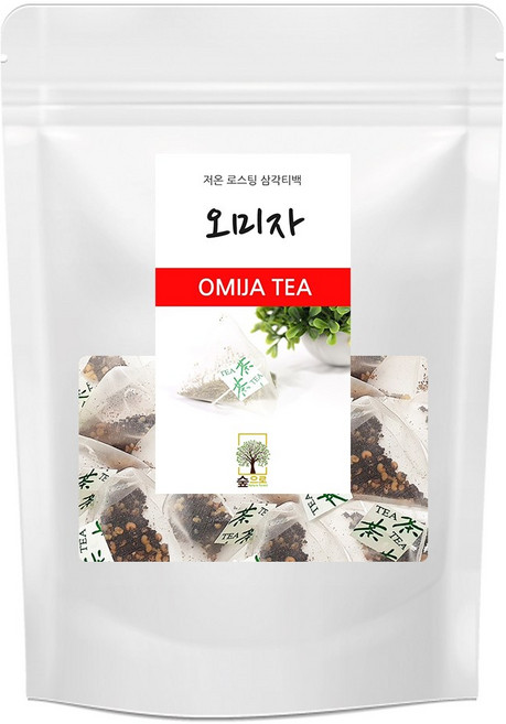 오미자차 50티백 숲으로허브 삼각티백, 50개입, 1개, 1g
