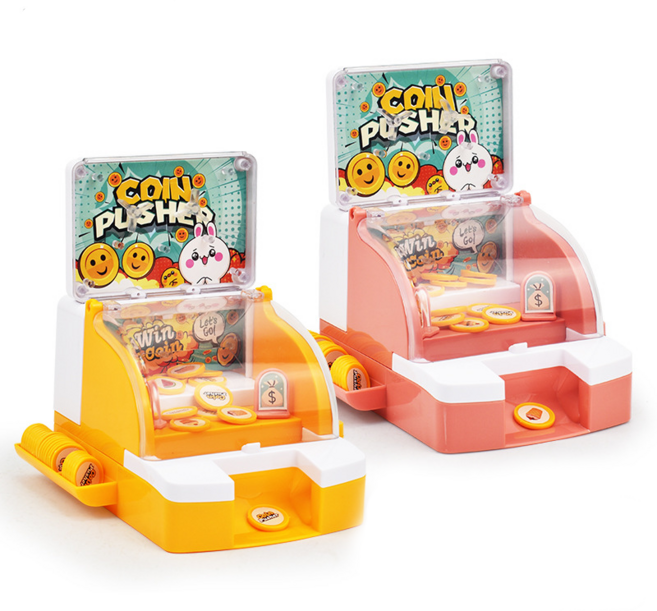 SOLEN TOYS 兒童迷你推幣機 聲光玩具, 顏色隨機