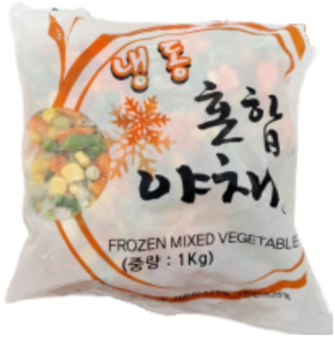 냉동야채 급식용 4종 야채믹스 1kg, 1개