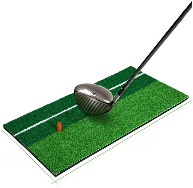 정확한 라인가이드 2색 골프 스윙 잔디매트, 그린