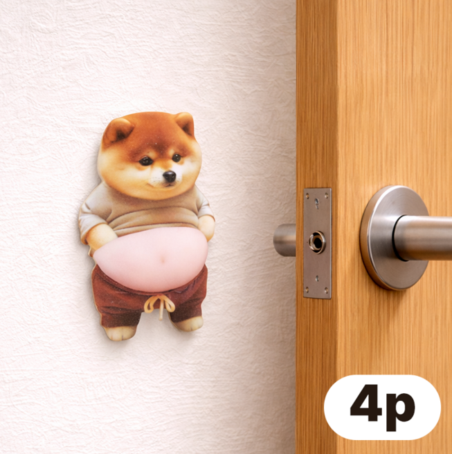 비바룸 말랑 뱃살 문콕방지 스티커, 1개, 혼합(B형)