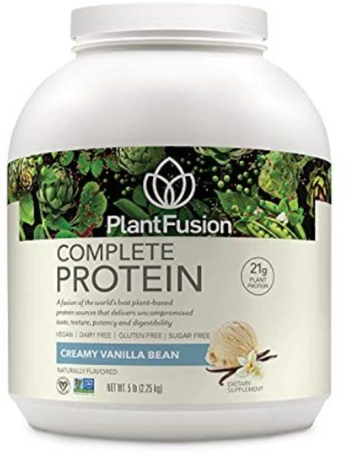PlantFusion 컴플리트 비건 프로틴 바닐라 빈 2lb 21g 식물성 단백질 소화효소, 1박스, 120g - 쿠팡