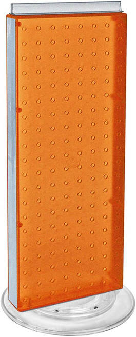 Azar 700508-ORG 8인치 W x 20인치 H 회전 오렌지 페그보드 카운터 유닛, Pegboard Only, Orange