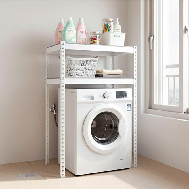 위너랙 세탁기선반 건조기선반 800*600*1200(mm), 아이보리, 2단