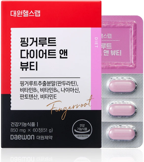 대원헬스랩 핑거루트 다이어트 앤 뷰티, 60정, 1개 - 쿠팡