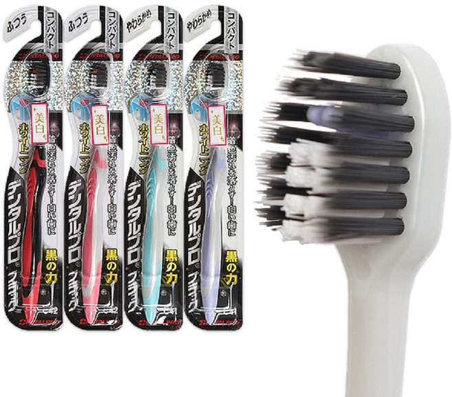 덴탈프로 미백칫솔 화이트닝 컴팩트 부드러운모 C41 plu+206Pd