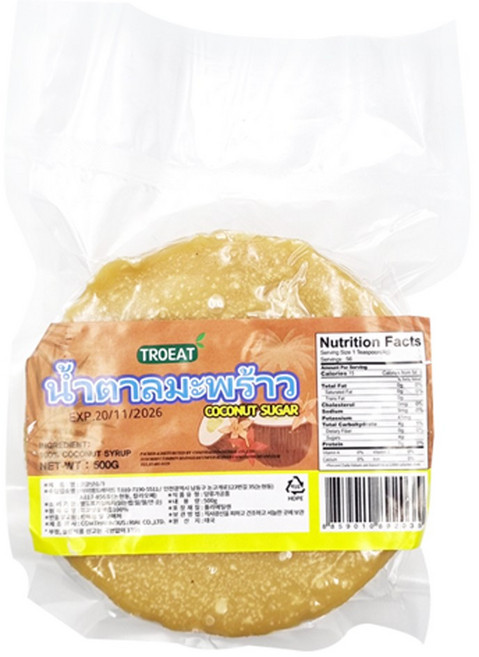 트로잇 코코넛슈가(태국팜슈가), 1개, 500g