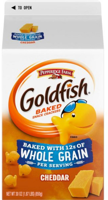 Goldfish 낱개 개별 포장 과자 페퍼리지 팜 골드피쉬 통곡물 그래햄 허니 번 1온스 300개 묶음, 850g