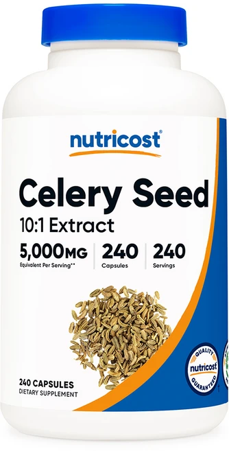 뉴트리코스트 셀러리 씨 Celery Seed 5000mg 캡슐 240정, 1개 - 쿠팡