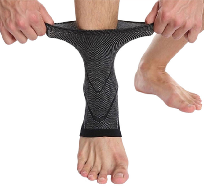 올투게더나우 자바라 발목보호대 2p, 1세트, 블랙