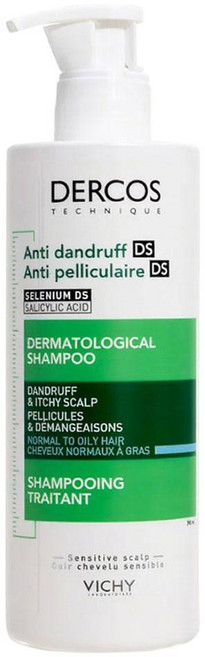 비쉬 비듬 방지 정화 샴푸 오일 컨트롤 상쾌하고 풍부한 풍성한 손상된 모발 진정, 390ml