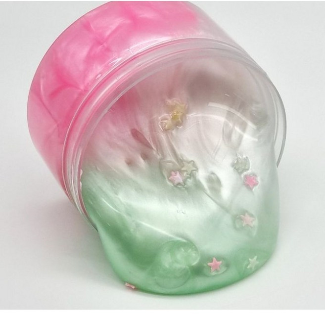 마이드 반짝이는 오로라 야광별 슬라임 2P, 랜덤, 2개