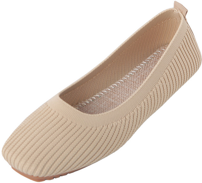 스토리원 여성 베이직 니트 플랫슈즈 단화 SH-F304