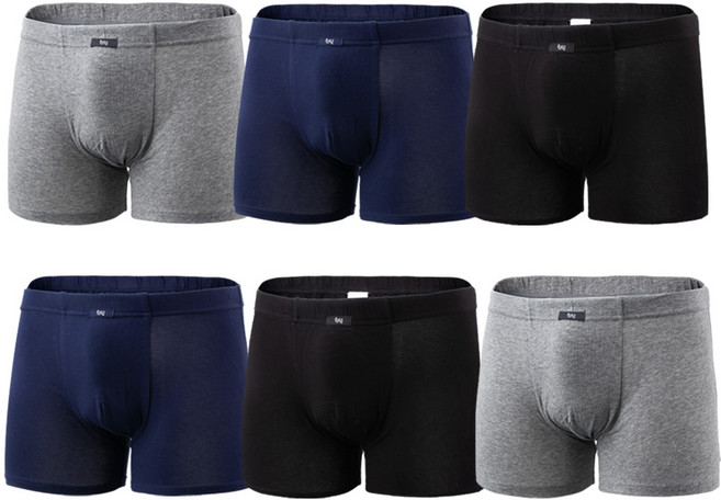 트라이 남성 부드러운 인밴드 면드로즈 6매입 세트