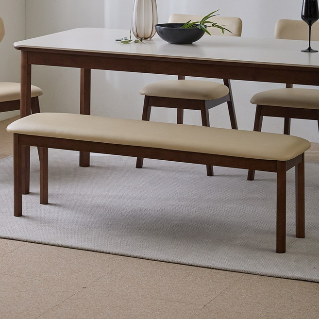 파로마 데니벨 3인용 원목 벤치의자 1400, 1개, 월넛