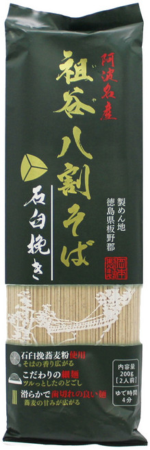 岡本製麵 延屋八割蕎麥 石磨研磨 200g 蕎麥乾麵, 1個