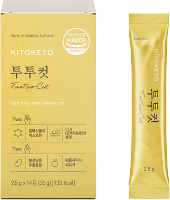 [키토케토] 투투컷 알파CD CLA 애사비 알파시클로덱스트린 알파시디, 1개, 35g
