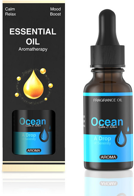 擴香石香薰無火精油居家持久擴香臥室香氛晶石擺件無火香薰, 1個, 海洋:20ml油性