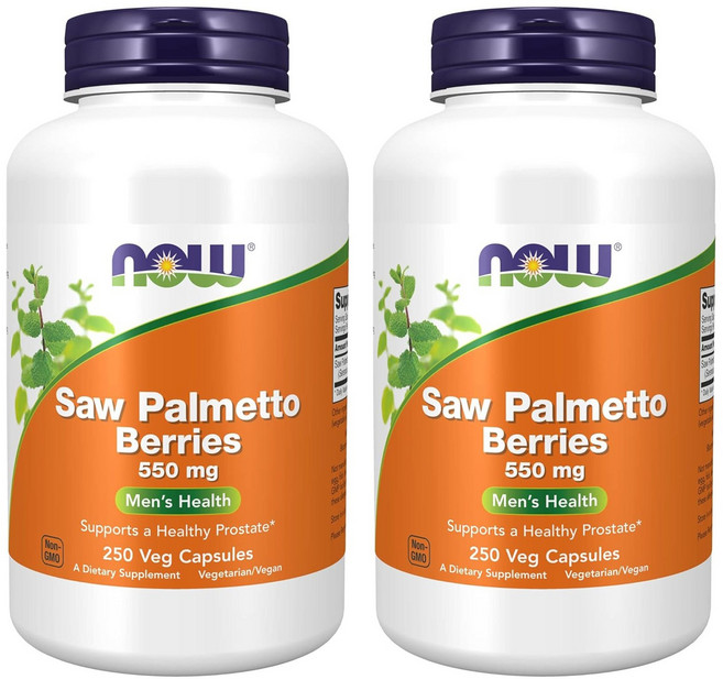 나우푸드 쏘팔메토 베리 550 mg, 2개, 250정