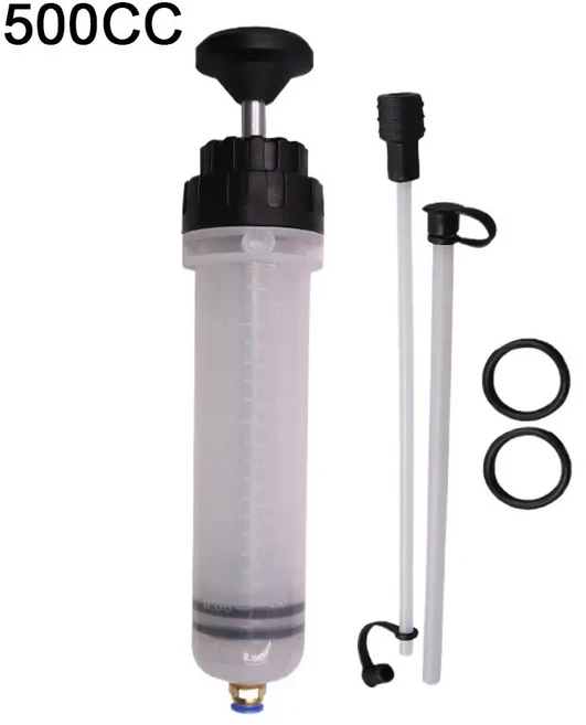 수동 연료 이송 주사기 펌프 진공 브레이크액 및 자동차 오일 유체 추출기 어려운 충전/추출 문제 해결, 01 A