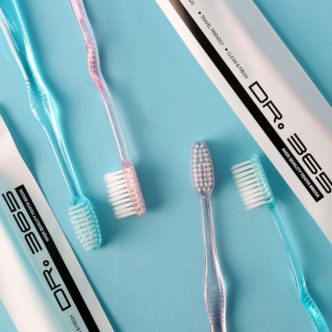 투데이 고급 미세모 원터치칫솔 500개 개별포장 치과 호텔 사우나 목욕탕 헬스장, 1개입