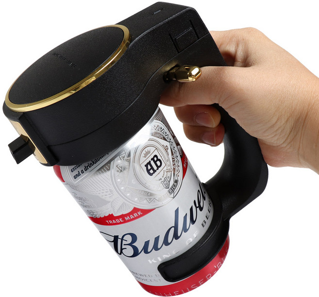 버블비어 초음파 핸디형 크림 맥주거품기, 블랙