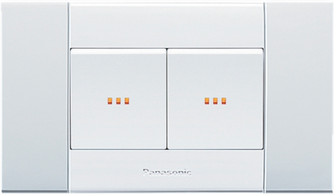 Panasonic 銀河系列 二開關 二切開關 WEMF5122, 1個