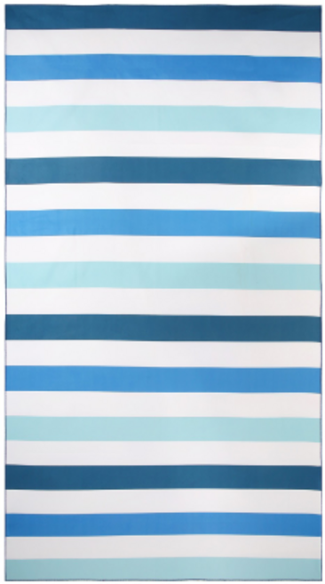 바잉쭈 퀵드라이 샌드프리 초경량 비치타올, 블루계열, 1개