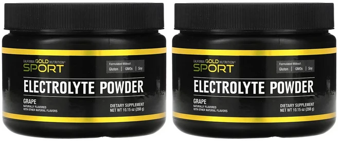 CGN 스포츠 - 전해질 분말 천연 포도 맛 288g (10.15oz), 2팩 - 쿠팡