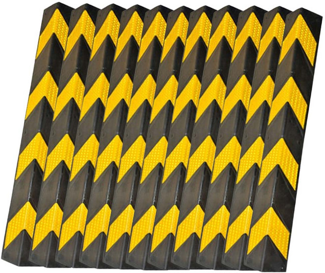 주차장 기둥보호대 (피스 고정식) 고무 직각 모서리 보호대 가드, 10개, 기본