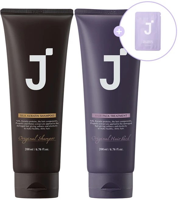 제이숲 헤어 2종 여행용 세트(샴푸 200g+트리트먼트 200g+워터팩2X 3g 5매), 1개, 1세트 - 쿠팡