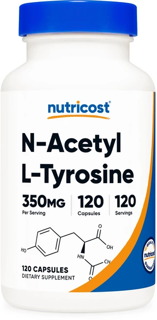 Nutricost N-아세틸 L-티로신(NALT) 350mg 120캡슐 - Non-GMO 글루텐 프리, 1개, 120정 - 쿠팡