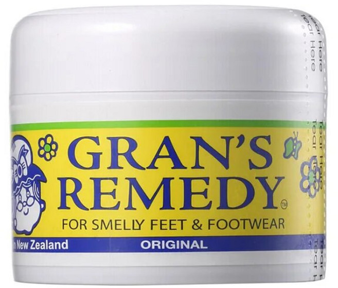 Grans Remedy 풋 파우더 천연 신발 탈취 및 발 냄새 제거기 남성 여성 키즈용 땀 흡수 작동 50g, 1개입, 1개