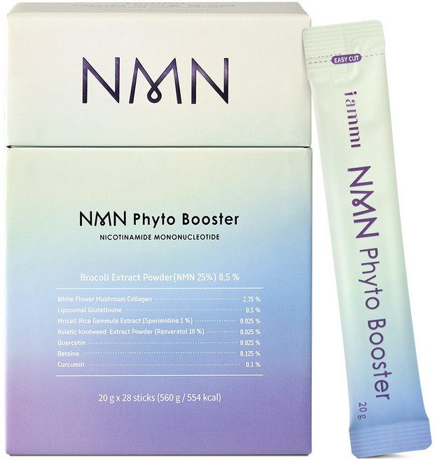 아이엠미 파이토 부스터 NMN 영양제 브로콜리추출분말 25% 식약처인증 엔엠엔 HACCP, 1박스, 560g