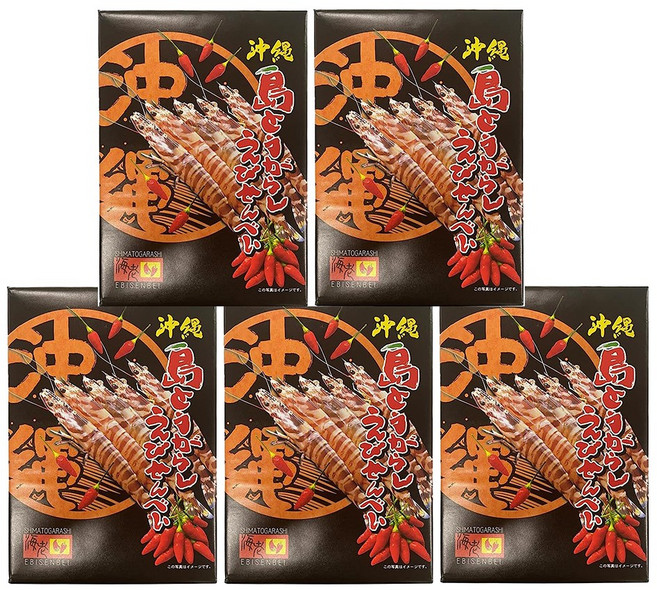 오키나와 섬고추 새우 센베이 x 5상자, 5개