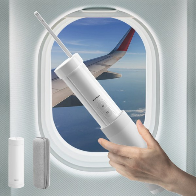 VOVO GO 휴대용비데 IPX6방수등급&독일IF디자인 수상 세정(강)모드 30초 지속 사용가능 국내생산, 단순배송상품, 휴대용 비데 화이트