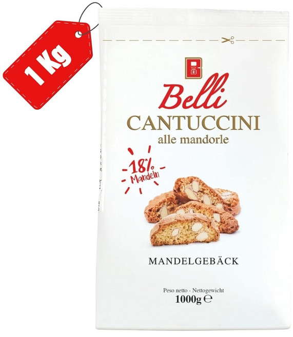 Belli Cantuccini 벨리 칸투치니 알라 만돌라 아몬드 비스코티 1kg, 1개