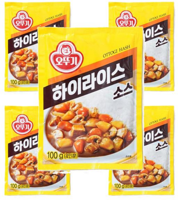 오뚜기 하이라이스소스 100g 5개, 8세트