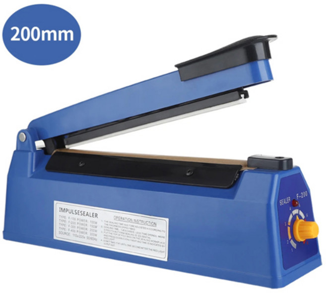 전기 열 실러 식품 비닐 봉지 기계 수동 핸드 프레스 빠른 보관 포장, 01 200mm, 01 US Plug 110V